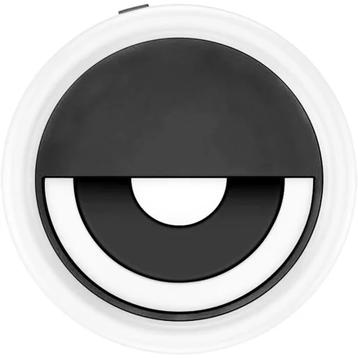 LED Selfie körfény USB, tölthető + Micro USB kábel fekete - 10