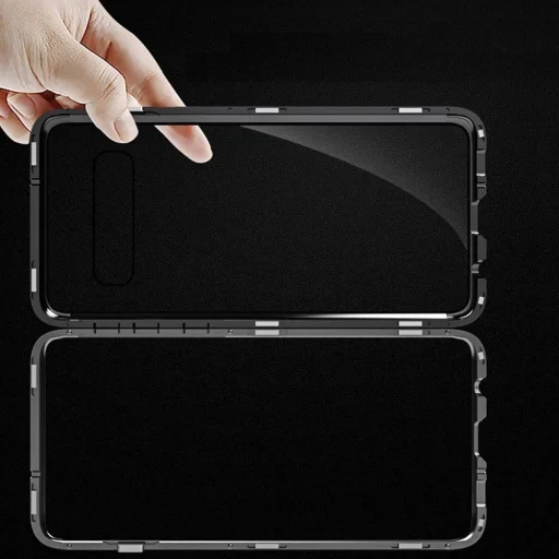 Mágneses 360 tok Samsung S10+ Plus  fekete - 13