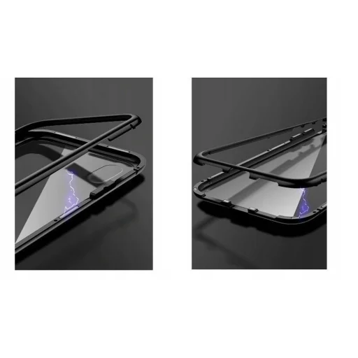 Mágneses 360 tok Samsung S10+ Plus  fekete - 6