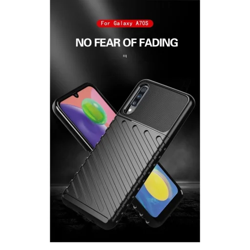 Thunder fokozott védelmet biztosító flexibilis TPU tok SAMSUNG A70 fekete - 3
