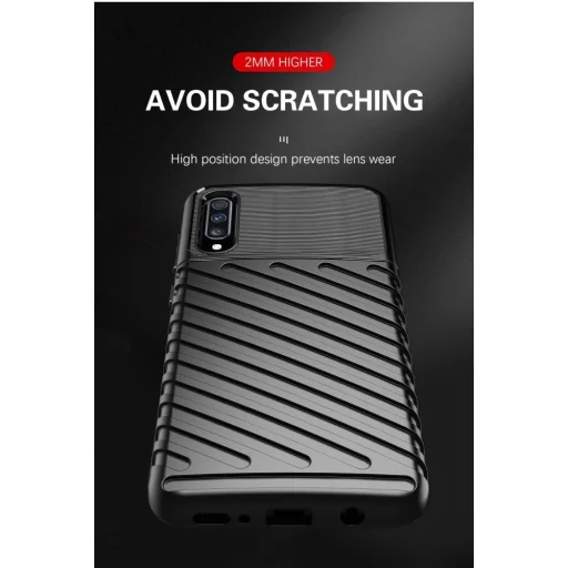 Thunder fokozott védelmet biztosító flexibilis TPU tok SAMSUNG A70 fekete - 8