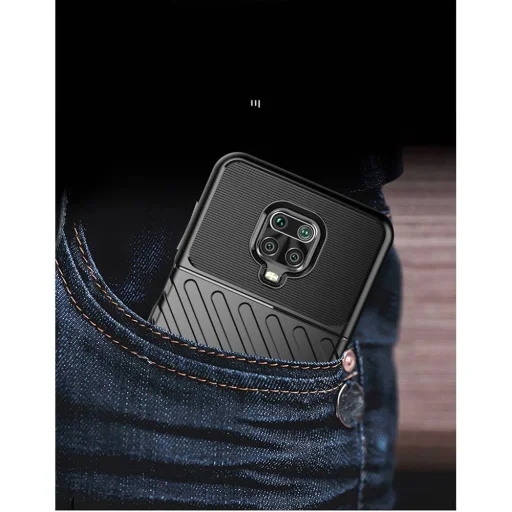 Thunder fokozott védelmet biztosító flexibilis TPU tok XIAOMI REDMI NOTE 9S fekete - 10