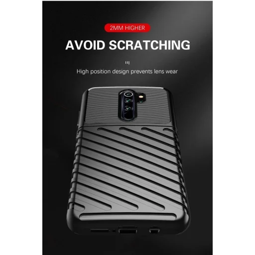 Thunder fokozott védelmet biztosító flexibilis TPU tok XIAOMI REDMI 9 fekete - 10