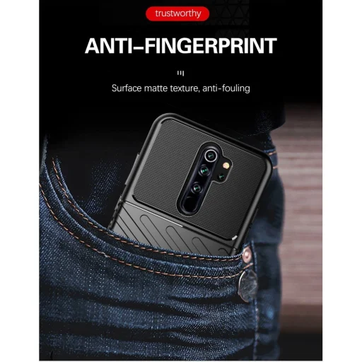 Thunder fokozott védelmet biztosító flexibilis TPU tok XIAOMI REDMI 9 fekete - 12