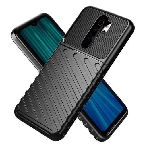 Thunder fokozott védelmet biztosító flexibilis TPU tok XIAOMI REDMI 9 fekete - 3