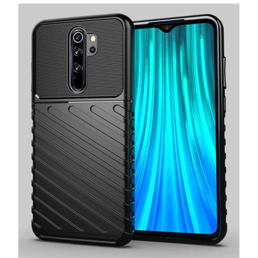 Thunder fokozott védelmet biztosító flexibilis TPU tok XIAOMI REDMI 9 fekete - 4