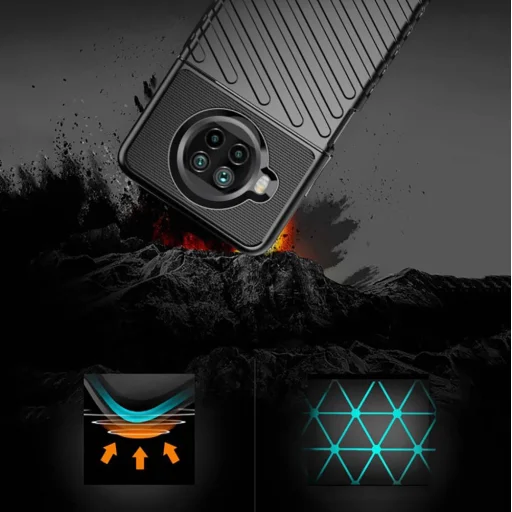 Thunder fokozott védelmet biztosító flexibilis TPU tok XIAOMI MI 10T LITE 5G fekete - 6