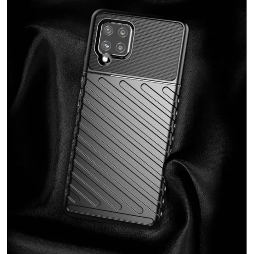 Thunder fokozott védelmet biztosító flexibilis TPU tok SAMSUNG GALAXY A42 5G fekete - 5