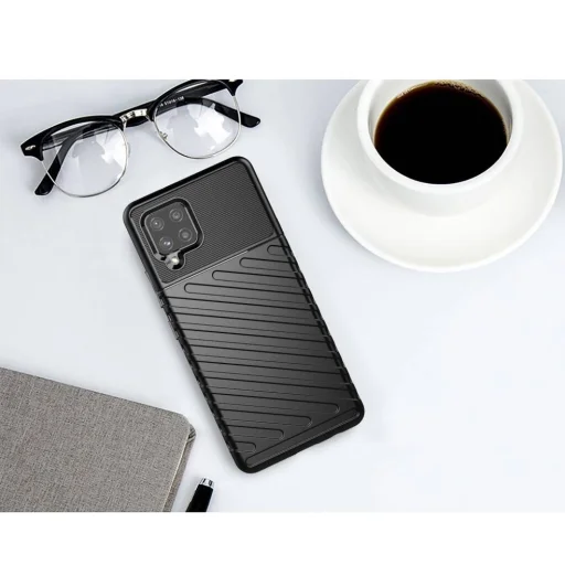 Thunder fokozott védelmet biztosító flexibilis TPU tok SAMSUNG GALAXY A42 5G fekete - 7