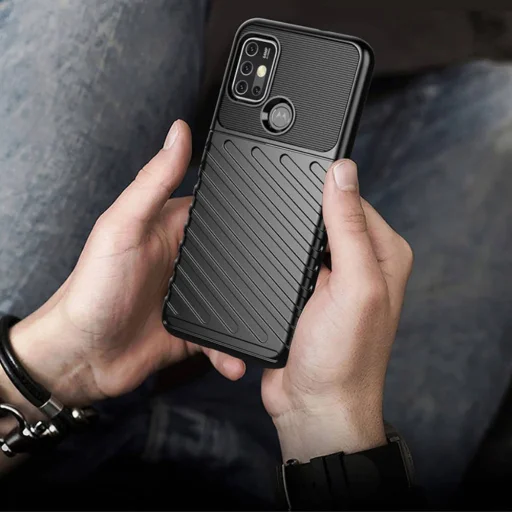 Thunder fokozott védelmet biztosító flexibilis TPU tok MOTOROLA MOTO G10 fekete - 8