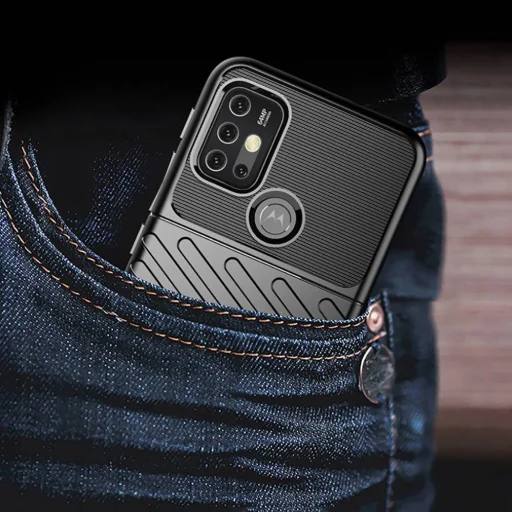 Thunder fokozott védelmet biztosító flexibilis TPU tok MOTOROLA MOTO G10 fekete - 9