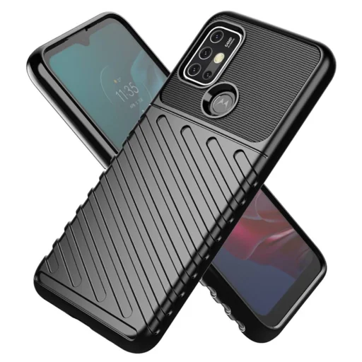 Thunder fokozott védelmet biztosító flexibilis TPU tok MOTOROLA MOTO G10 fekete - 2