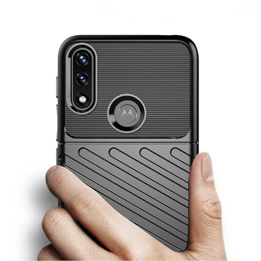 Thunder fokozott védelmet biztosító flexibilis TPU tok MOTOROLA MOTO E7 POWER fekete - 3