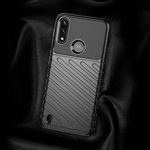 Thunder fokozott védelmet biztosító flexibilis TPU tok MOTOROLA MOTO E7 POWER fekete - 6