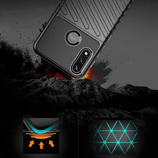 Thunder fokozott védelmet biztosító flexibilis TPU tok MOTOROLA MOTO E7 POWER fekete - 7