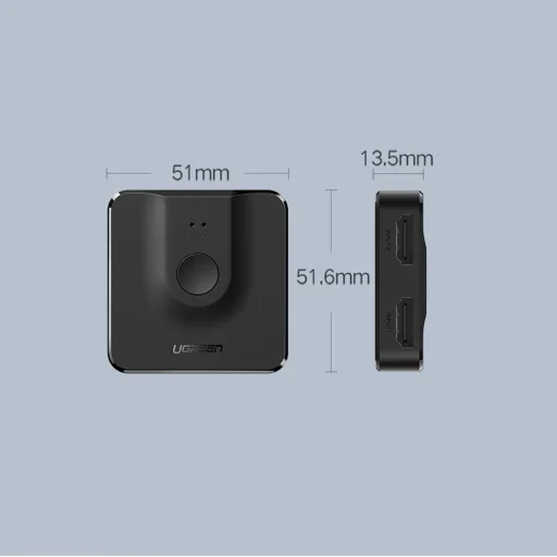 Ugreen HDMI - 2x HDMI Splitter elosztó 1.4v CEC 3D HDCP1.4 4K 30Hz 10,2Gbps EDID fekete (50966) - 14