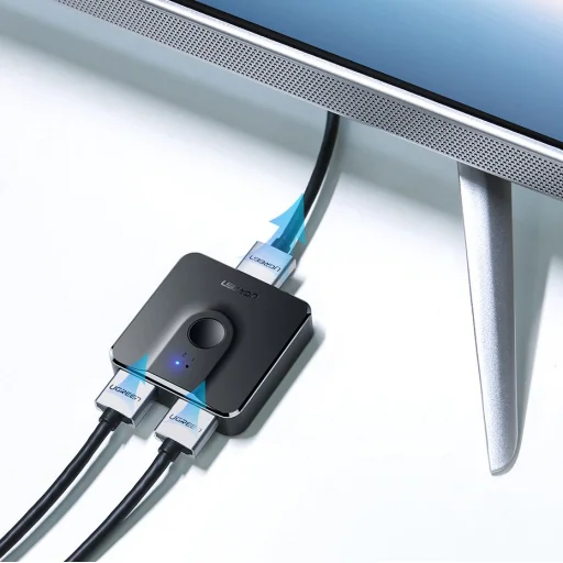 Ugreen HDMI - 2x HDMI Splitter elosztó 1.4v CEC 3D HDCP1.4 4K 30Hz 10,2Gbps EDID fekete (50966) - 5