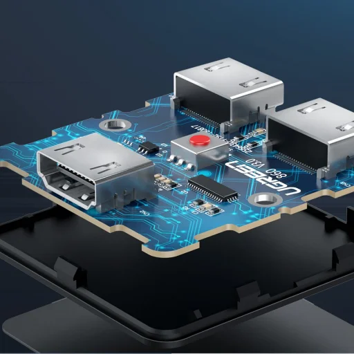 Ugreen HDMI - 2x HDMI Splitter elosztó 1.4v CEC 3D HDCP1.4 4K 30Hz 10,2Gbps EDID fekete (50966) - 8