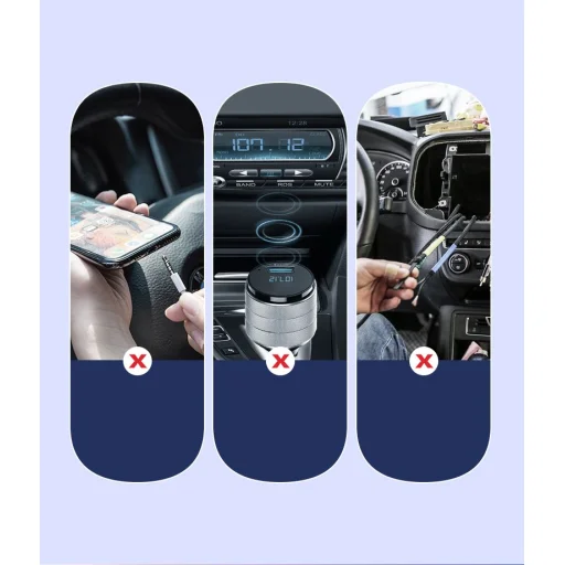 Ugreen USB Vezeték nélküli Bluetooth 5.0 AUX adapter jack audio kábel fekete (70601 CM309) - 2