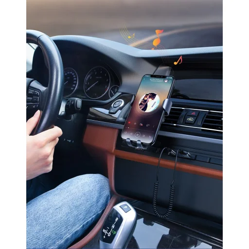 Ugreen USB Vezeték nélküli Bluetooth 5.0 AUX adapter jack audio kábel fekete (70601 CM309) - 4