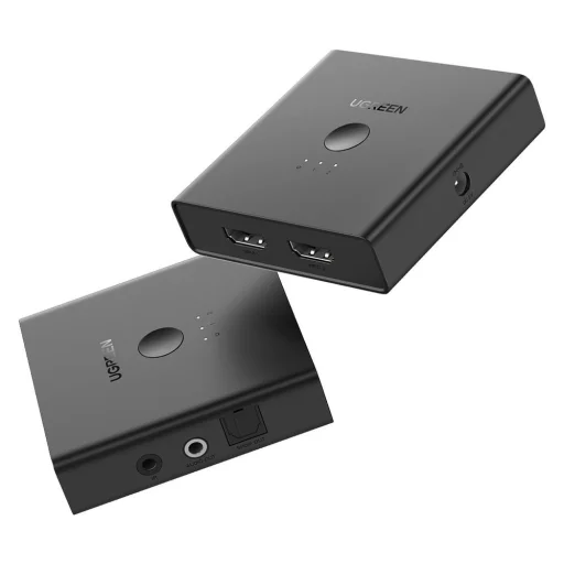 Ugreen HUB 2xHDMI (bemenet) - 2xHDMI (kimenet) elosztó 2.0 CEC 3D HDR 4K 60Hz fekete (70689) - 10