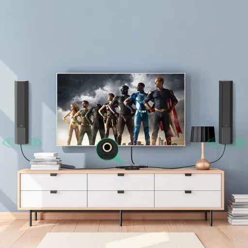 Ugreen HUB 2xHDMI (bemenet) - 2xHDMI (kimenet) elosztó 2.0 CEC 3D HDR 4K 60Hz fekete (70689) - 11