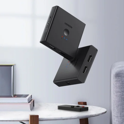 Ugreen HUB 2xHDMI (bemenet) - 2xHDMI (kimenet) elosztó 2.0 CEC 3D HDR 4K 60Hz fekete (70689) - 16