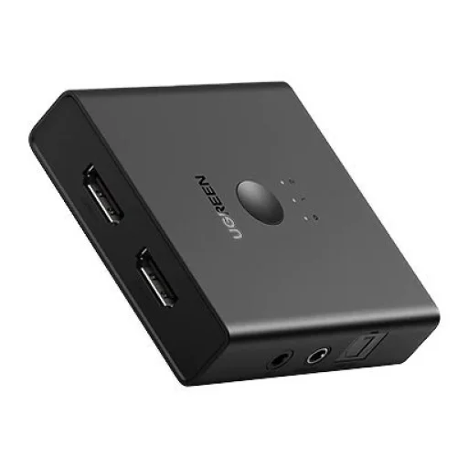 Ugreen HUB 2xHDMI (bemenet) - 2xHDMI (kimenet) elosztó 2.0 CEC 3D HDR 4K 60Hz fekete (70689) - 24