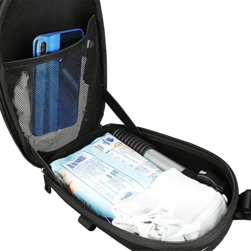 Wozinsky Vízálló táska elektromos robogó kormányra 6L fekete (WSB1BK) - 21