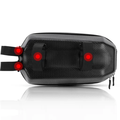 Wozinsky Vízálló táska elektromos roller / robogóhoz 4L fekete (WSB2BK) - 24