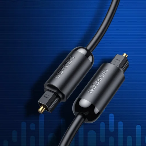 Ugreen Toslink SPDIF optikai audio kábel 1m szürke (70890) - 2
