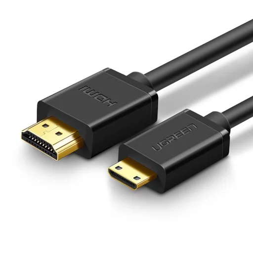 Ugreen HDMI  - mini HDMI kábel 3D Ethernet ARC 1m fekete (HD108 10195) - 1