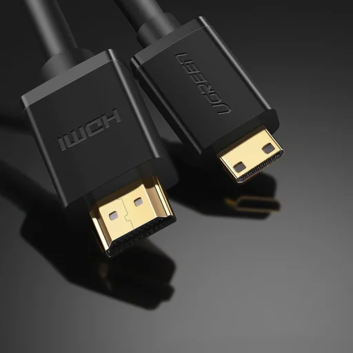 Ugreen HDMI  - mini HDMI kábel 3D Ethernet ARC 1m fekete (HD108 10195) - 6