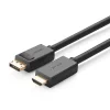 Ugreen DisplayPort to HDMI kábel 4K 30Hz 32 AWG 2m fekete (DP101 10202) - 3