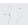 Ugreen DisplayPort 1.2 kábel 4K 2m fekete (DP102 10211) thumbnail