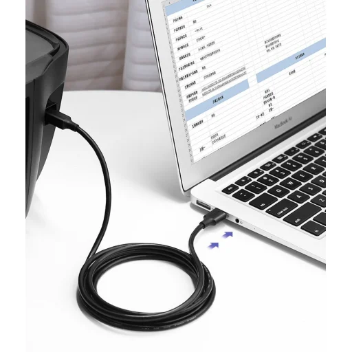 Ugreen US135 USB-A - USB-B nyomtató kábel 1.5m fekete (US135 10350) - 3