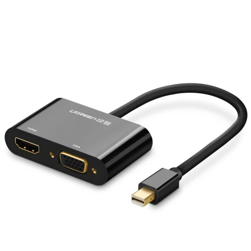Ugreen HDMI / VGA - mini DisplayPort átalakító, adapter 4K@30 Hz Full HD 1080p fekete (MD108 10439) - 1