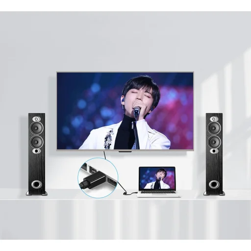 Ugreen FHD (1080p) HDMI (aljzat) - Mini DisplayPort (Bemenet - Thunderbolt 2.0) adapter, átalakító fehér (MD112 10460) - 6