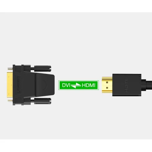 Ugreen HDMI (aljzat) - DVI 24+1 (csatlakozó) átalakító, adapter FHD 60Hz fekete (20124) - 8