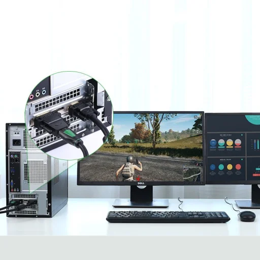 Ugreen HDMI (aljzat) - DVI 24+1 (csatlakozó) átalakító, adapter FHD 60Hz fekete (20124) - 11