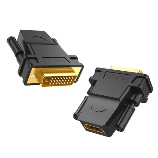 Ugreen HDMI (aljzat) - DVI 24+1 (csatlakozó) átalakító, adapter FHD 60Hz fekete (20124) - 1