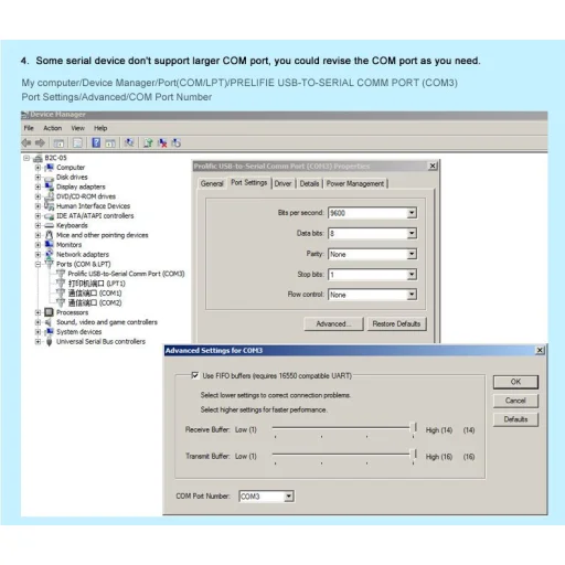 Ugreen USB - RS-232 (csatlakozó) átalakító, adapter kábel 1m fekete (CR104 20210) - 13