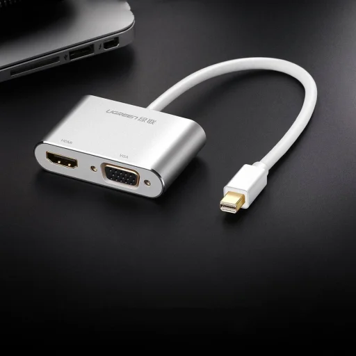 Ugreen HDMI / VGA - mini DisplayPort átalakító, adapter Full HD 1080p fehér (MD115 20421) - 10