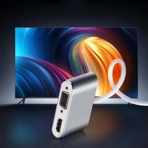 Ugreen HDMI / VGA - mini DisplayPort átalakító, adapter Full HD 1080p fehér (MD115 20421) - 11