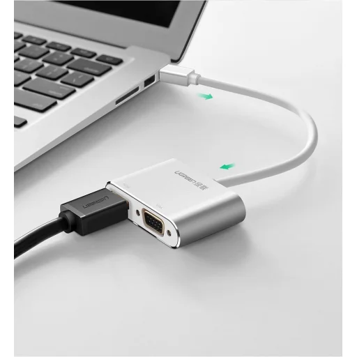 Ugreen HDMI / VGA - mini DisplayPort átalakító, adapter Full HD 1080p fehér (MD115 20421) - 13