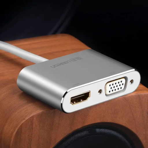 Ugreen HDMI / VGA - mini DisplayPort átalakító, adapter Full HD 1080p fehér (MD115 20421) - 23