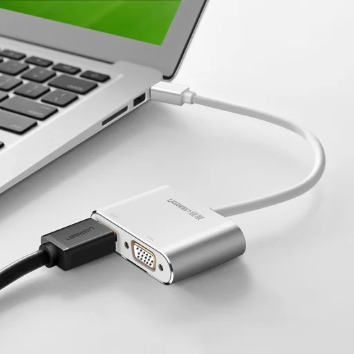 Ugreen HDMI / VGA - mini DisplayPort átalakító, adapter Full HD 1080p fehér (MD115 20421) - 27
