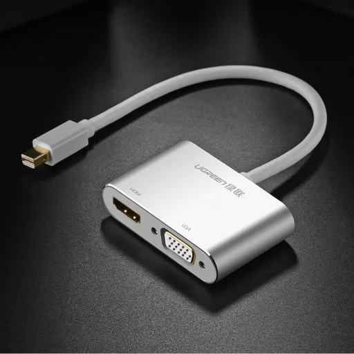 Ugreen HDMI / VGA - mini DisplayPort átalakító, adapter Full HD 1080p fehér (MD115 20421) - 7