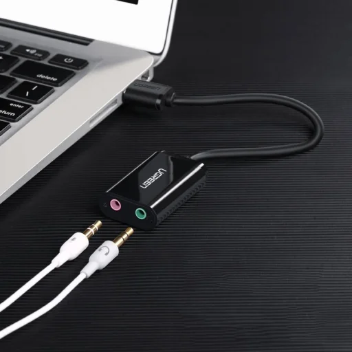 Ugreen USB 2.0 - 3.5mm mini jack külső hangkártya, adapter fehér (US205 30143) - 19