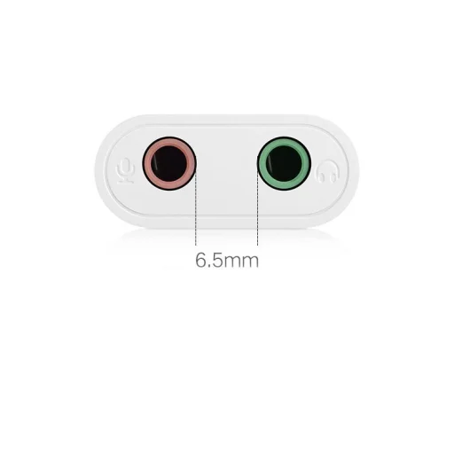 Ugreen USB 2.0 - 3.5mm mini jack külső hangkártya, adapter fehér (US205 30143) - 26